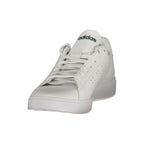 White Polyester Athletic Sneakers