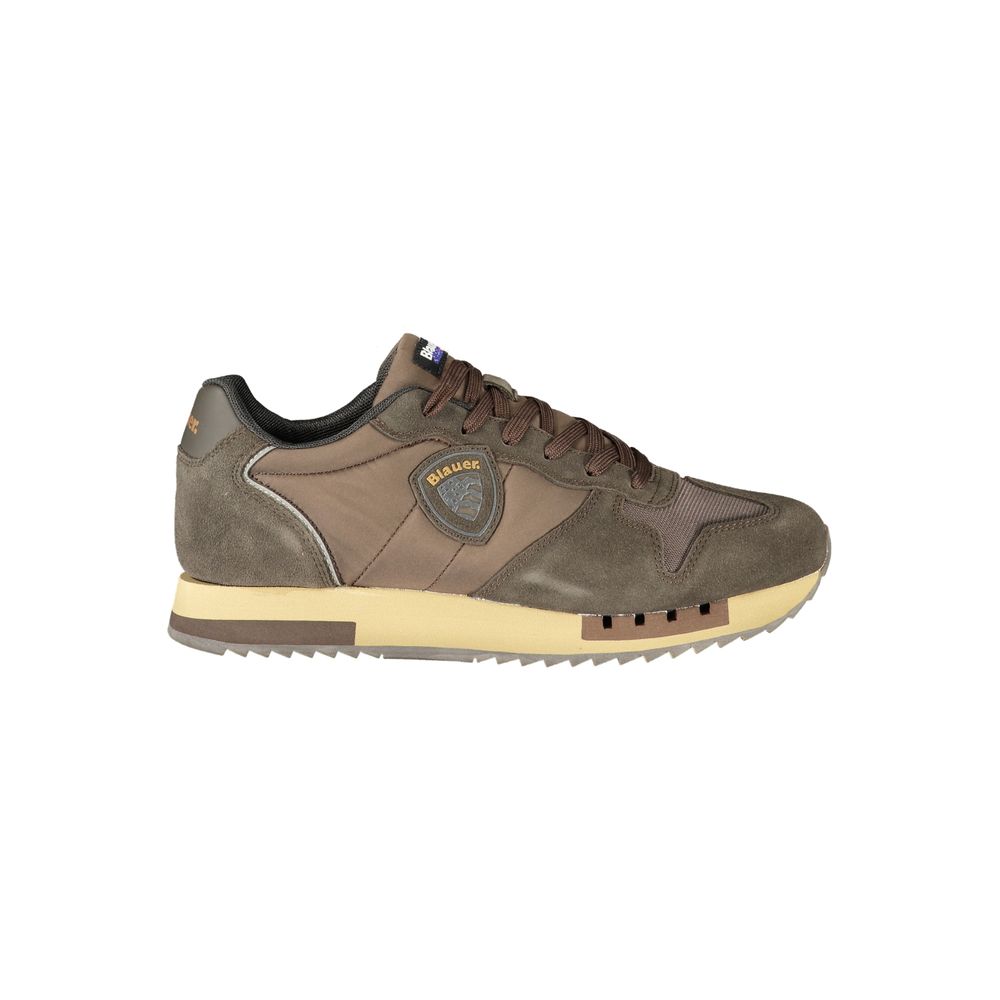 Brown Fabric Men's Sneaker