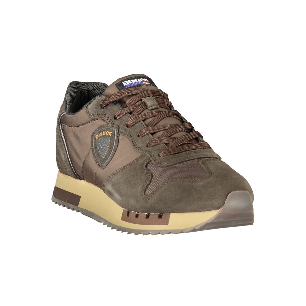Brown Fabric Men's Sneaker