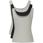Black Cotton Womens Tank Top