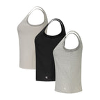 Black Cotton Womens Tank Top