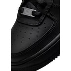 Black Leather Low Top Sneakers