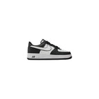 Black And White Leather Low Top Sneakers