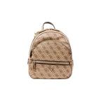 Beige Polyethylene Backpack