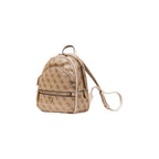 Beige Polyethylene Backpack