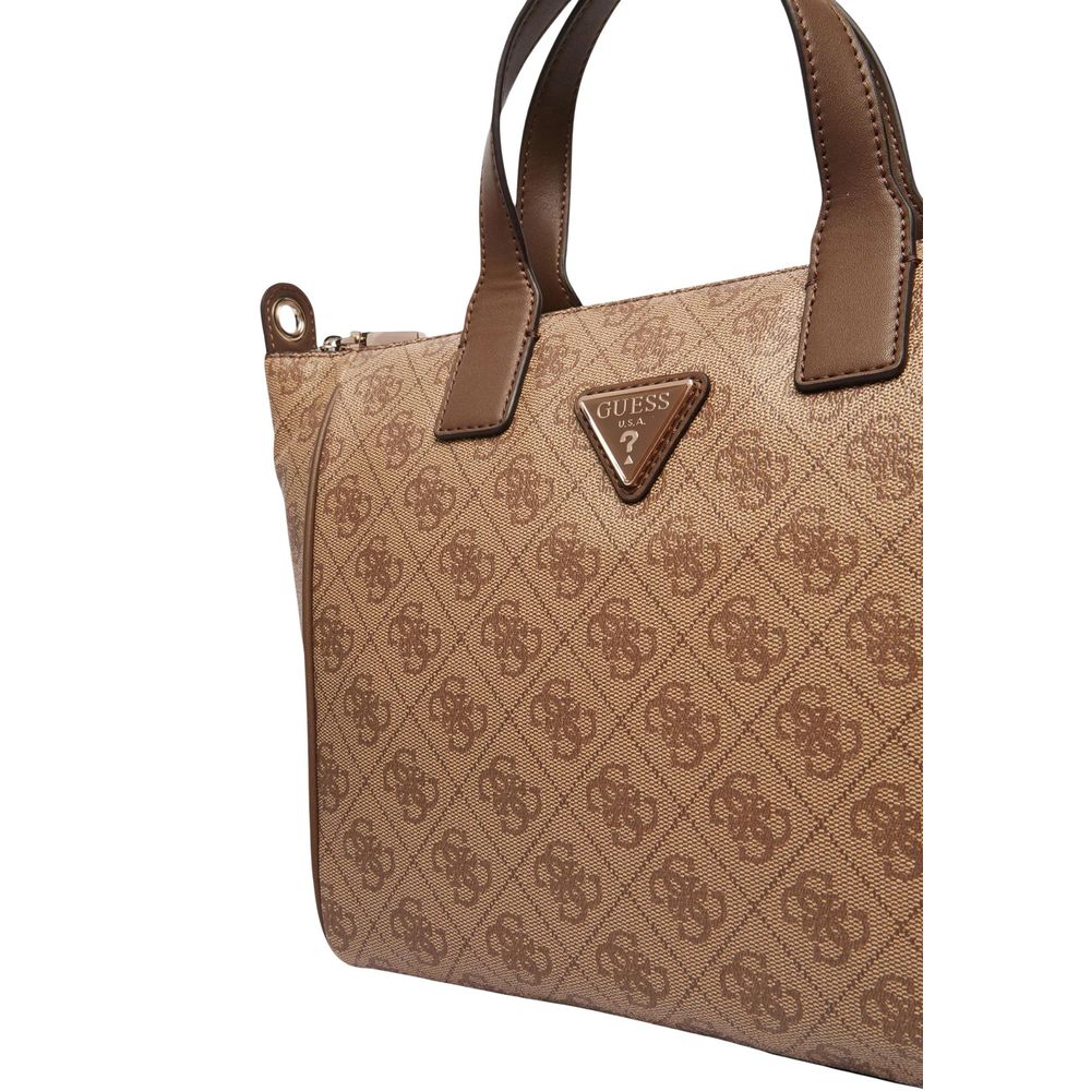 Beige Polyethylene Handbag