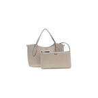 Beige Polyethylene Handbag