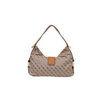 Beige Polyester Handbag