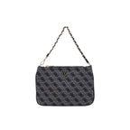 Gray Polyester Handbag