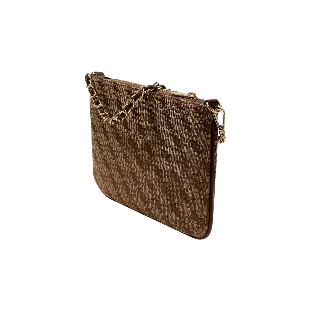 Beige Polyester Handbag