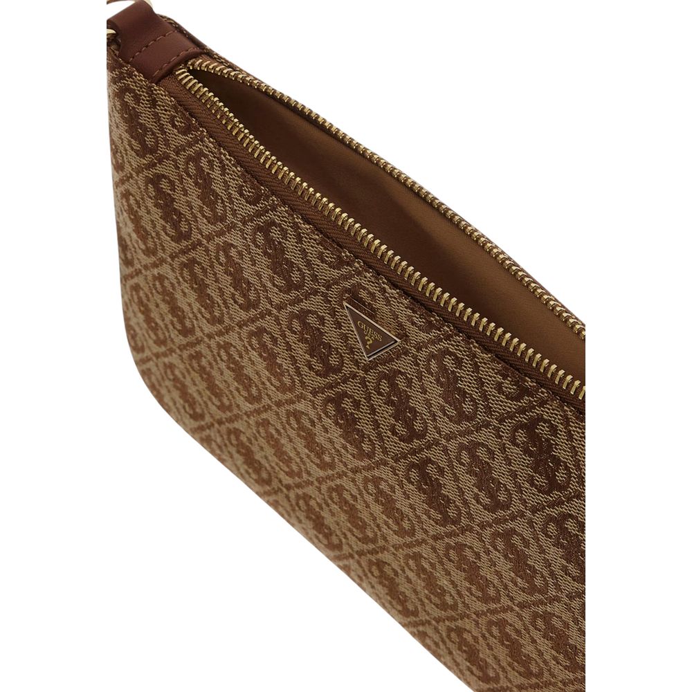 Beige Polyester Handbag