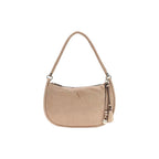 Beige Suede Leather Handbag