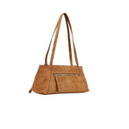 Brown Polyester Handbag