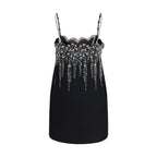 Black Wool Oves Aries Cocktail Dress