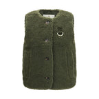 Bicolor Recycled Polyester Sleeveless Jacket