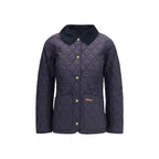 Blue Polyamide Full-Length Jacket