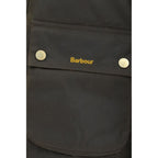 Bicolor Cotton Full-Length Jacket
