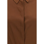 Brown Silk Blouse