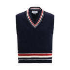Blue Wool Oves Aries Sleeveles Sweater