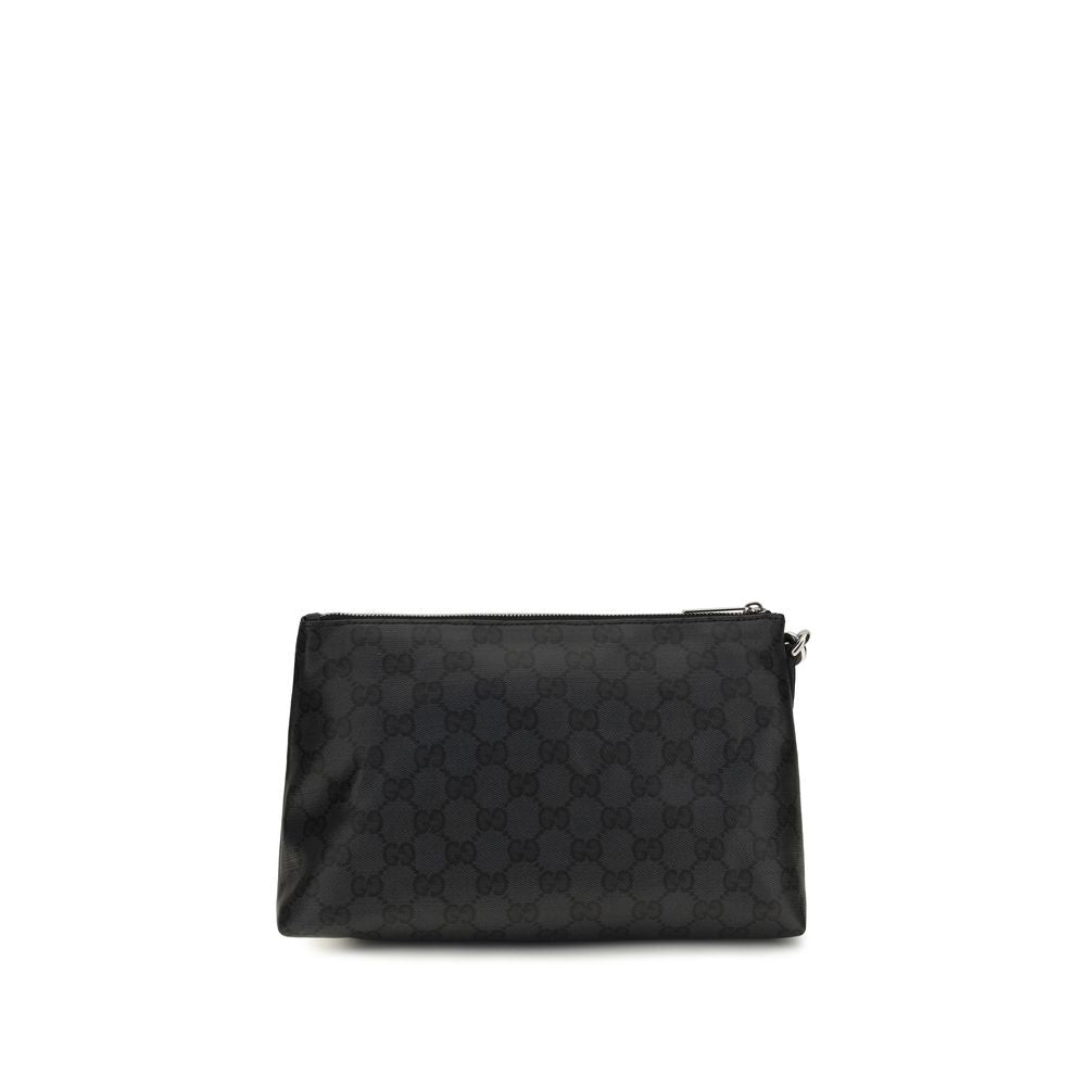 Black Fabric Clutch Bag