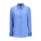 Blue Silk Blouse