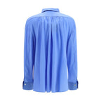 Blue Silk Blouse