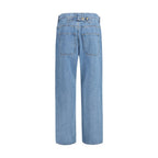 Blue Cotton Relaxed Fit Jeans
