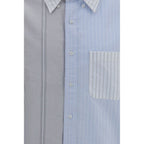 Blue Cotton Pattern Shirt