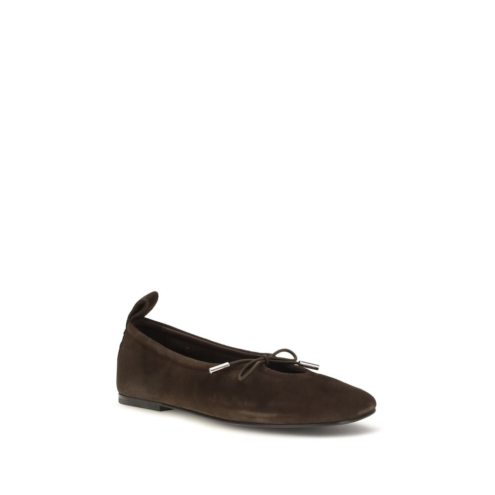 Brown Goatskin Ballet Flats