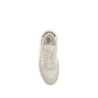 Beige Calf Leather Bos Taurus Low Top Sneakers