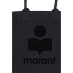 Black Cotton Shoulder Bag