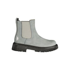 "Grey Polyurethane Women's Boot"
