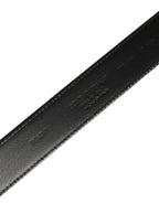 Black Patent Leather Silver Metal Buckle Belt