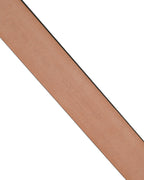 Black Calf Leather Silver Metal Buckle Belt