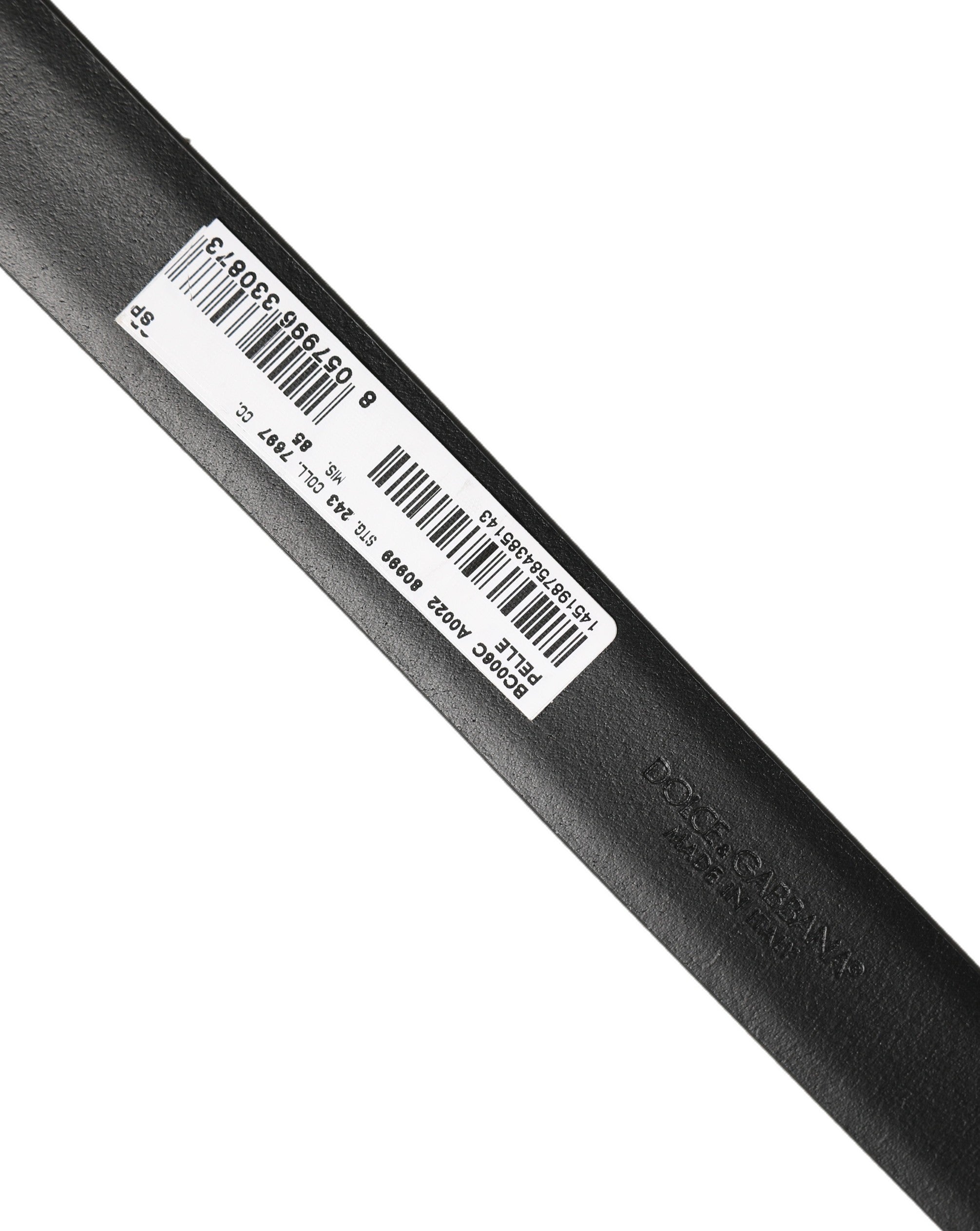 Black Classic Leather Silver Tone Buckle Belt