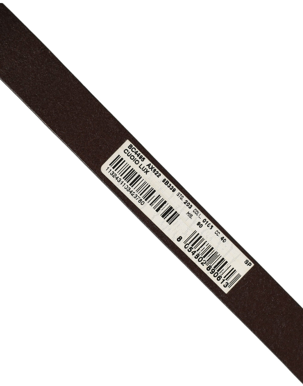 Brown Leather Double Wrap Metal Buckle Belt