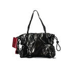 Black Polyurethane Women's Bag