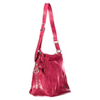 Pink Polyurethane Womens Bag