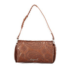 Brown Polyurethane Womens Bag