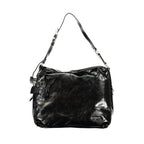 Black Polyurethane Women's Bag