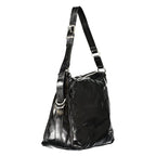 Black Polyurethane Women's Bag
