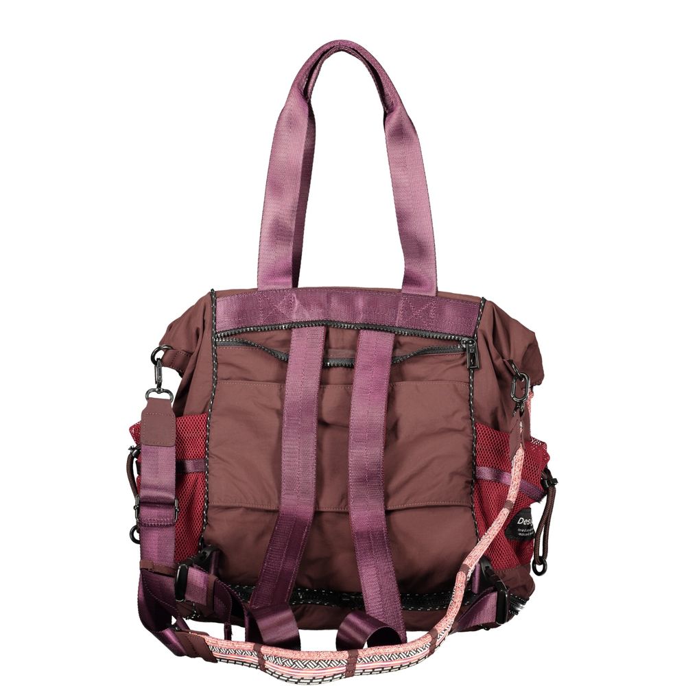 Brown Polyamide Women's Bag