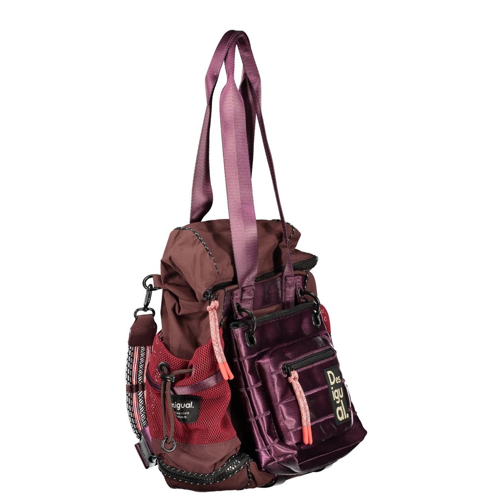 Brown Polyamide Women's Bag
