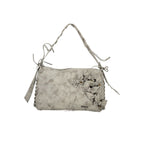 Gray Polyurethane Women's Bag