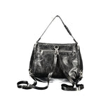 Black Polyurethane Women's Bag