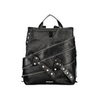 Black Polyurethane Women's Backpack