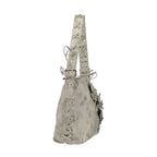 Gray Polyurethane Women's Bag