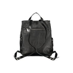 Black Polyurethane Women's Backpack