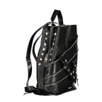 Black Polyurethane Women's Backpack