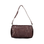 Brown Polyurethane Women's Bag